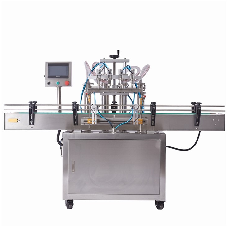 Αυτόματο μηχάνημα πλήρωσης υγρού 6 ακροφυσίων